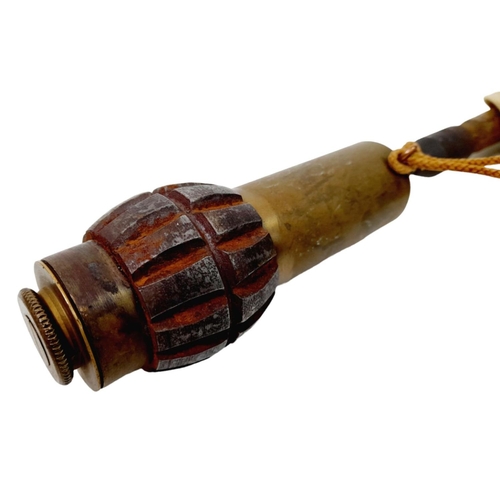 131 - INERT WW1 British Hales No.2 Mk II Hand grenade. Also known as the “Mexican” Great condition for its... 