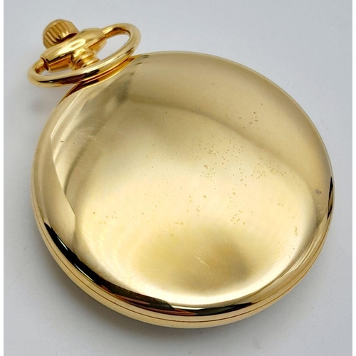 160 - Gold plated POCKET WATCH. Manual Winding in full Working Order.