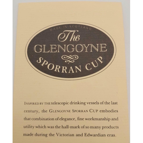 174 - Vintage GRANTS of DALVEY SPORRAN CUP.Consisting a collapsible stainless steel whiskey  beaker inside... 