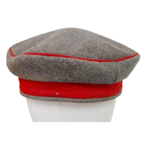 251 - WW1 Imperial German 92nd Infantry Brunswick Regiment Feldmütze (pork pie cap)