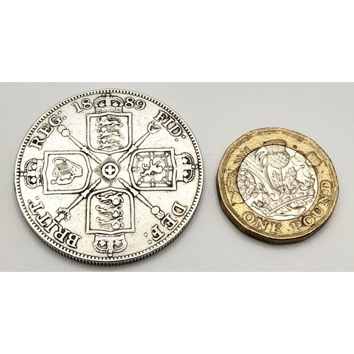 329 - 1889 DOUBLE FLORIN in  Extra Fine Condition. Having clear and bold detailed to both sides. Exception... 