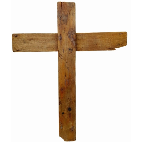 342 - WW2 Wooden Makeshift German Grave Marker from a Field Burial in Normandy, France. This was replaced ... 