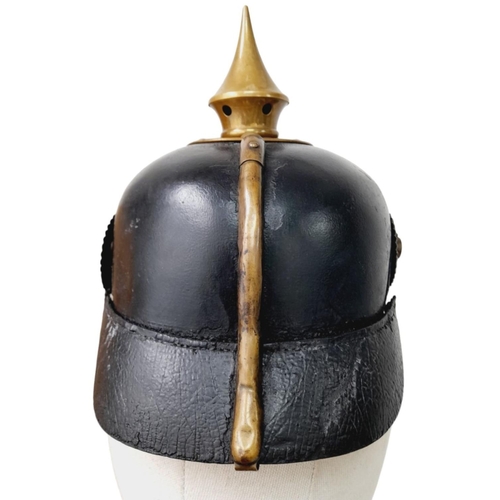 48 - WW1 Imperial German Model 1895 Enlisted Mans/Nco’s Pickelhaube. Dated 1896 with markings to
the 69th... 