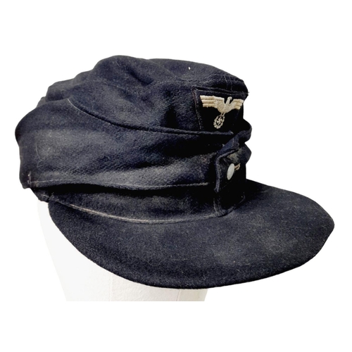 76 - WW2 German Enlisted Mans Panzer Crew M43 Cap.