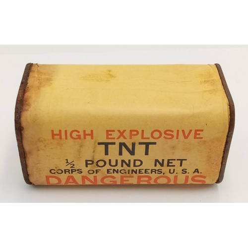 784 - INERT Half Pound TNT Demolition High Explosives (empty) UK MAINLAND SALES ONLY