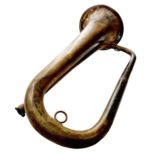 791 - WW2 German Hitler Youth Bugle, found in an attic near Munster, Germany. Nice markings.