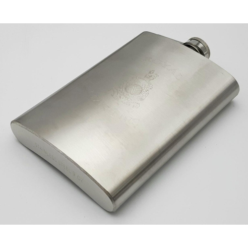 805 - Royal Marines Hip Flask Set.