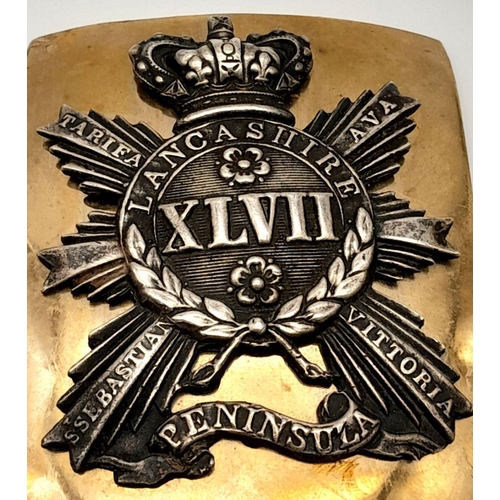 90 - 47th Lancashire Regiment Shoulder Belt Plate circa 1830-1855.