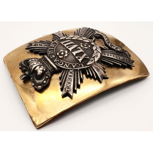 90 - 47th Lancashire Regiment Shoulder Belt Plate circa 1830-1855.