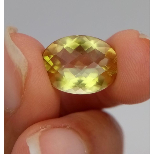 232 - A GIA CERTIFIED DIASPORE GEMSTONE - 8.31CT. OVAL CUT.