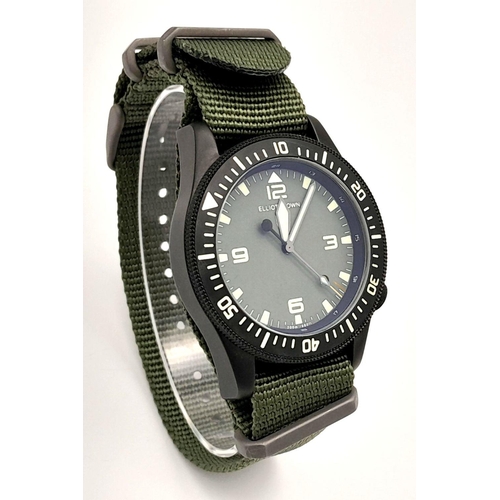 261 - An Unworn Elliot Brown Holton Military Professional Divers Watch, Broad Arrow Marked, Designed in Po... 