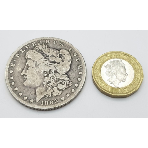 436 - A Key Date Scarce 1895 ‘O’ (New Orleans Mint) Morgan Dollar. 25.95 Grams