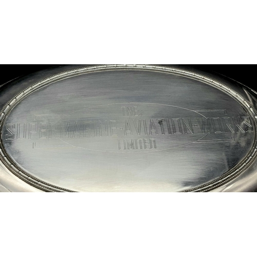 503 - Serving Dish with Lid from the British Supermarine Spitfire Aircraft Factory. Used on official dinne... 