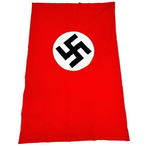 827 - 3rd Reich NSDAP Flag 120 x 77 cm. Found in Jersey, one of the Uk’s Channel Islands. The only British... 