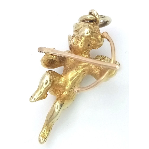 142 - A 14K GOLD CUPID CHARM/PENDANT .    4.7gms