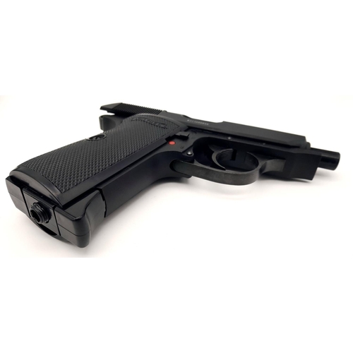 508 - A Walther PPK/S Blow Back CO2 Powered .177 Air Pistol. Takes .177 Steel BB’s, Complete with Box, Ins... 