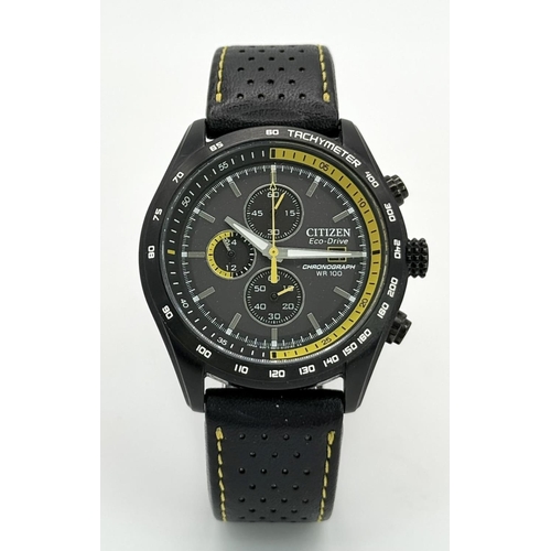 555 - A Citizen Solar Powered Chronograph Watch Model GN-WS-S. This watch was Citizen’s ‘Nod’ to the IWC A... 