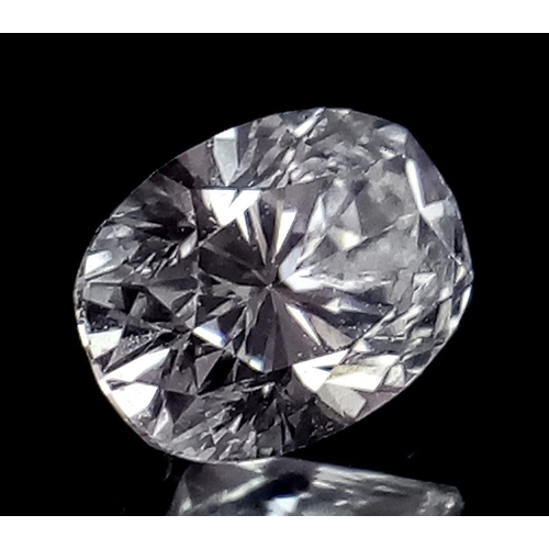 134 - A 0.750ct Oval Shaped Diamond. VVS2 clarity. D colour. Comes with an IDL certificate.