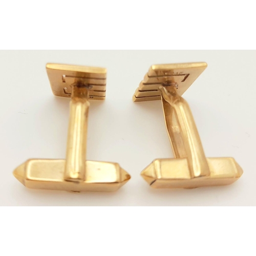 324 - A PAIR OF SOLID 9K GOLD 