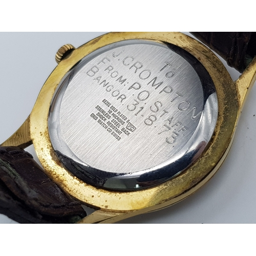 676 - Three Vintage Watches: An Oris Super 17 jewels - working. A Miniature Lucerne Pocket Watch on a gild... 