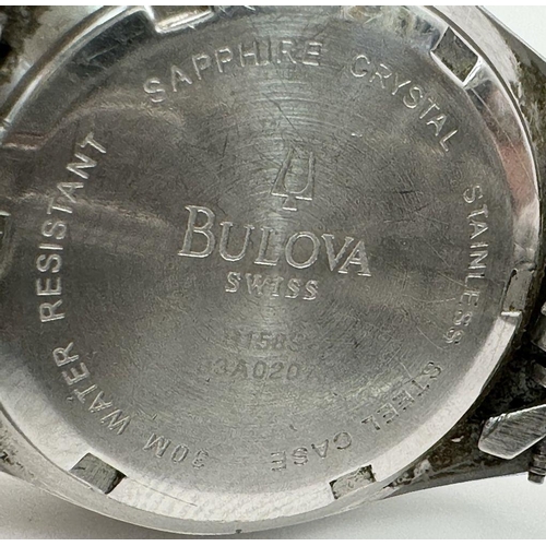 305 - A Bulova Eminence II Diamond Ladies Quartz Watch. Stainless steel bracelet and case - 25mm. White di... 