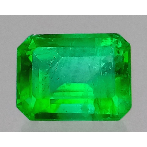 382 - A 0.61ct Natural Emerald Gemstone. Emerald cut. Comes with EGL Certificate.