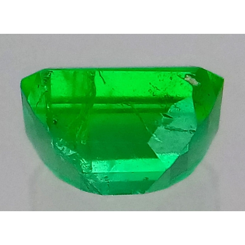 382 - A 0.61ct Natural Emerald Gemstone. Emerald cut. Comes with EGL Certificate.