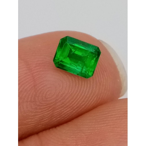 382 - A 0.61ct Natural Emerald Gemstone. Emerald cut. Comes with EGL Certificate.