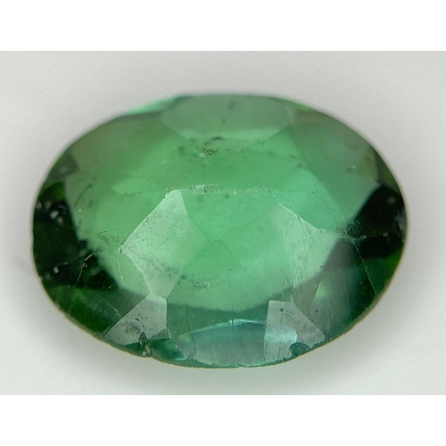 442 - A 1.76ct Oval Cut Tourmaline. Comes with EGL Certificate.