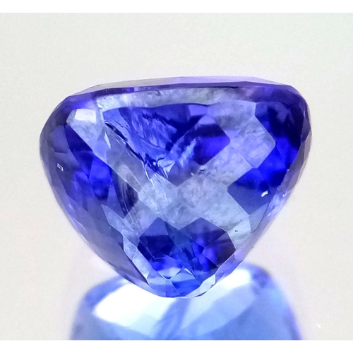 549 - A 7.05ct Cushion Cut Tanzanite Gemstone. Comes with an IDL certificate.