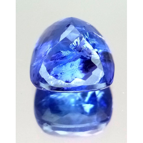 549 - A 7.05ct Cushion Cut Tanzanite Gemstone. Comes with an IDL certificate.