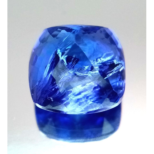 549 - A 7.05ct Cushion Cut Tanzanite Gemstone. Comes with an IDL certificate.