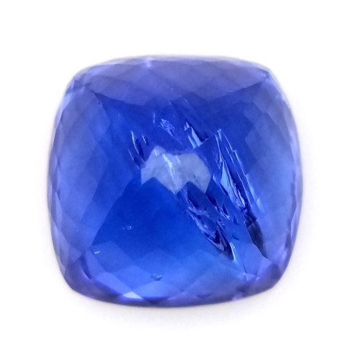 549 - A 7.05ct Cushion Cut Tanzanite Gemstone. Comes with an IDL certificate.