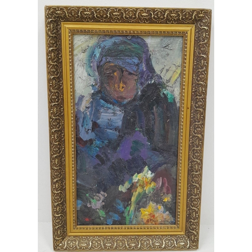 58 - OIL ON BOARD PAINTING BY THE RENOWNED ARTIST PRZEPINOWSKI , HOUSED IN AN ORNATE FRAME AND MEASURING ... 