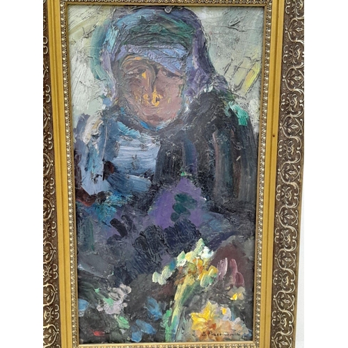 58 - OIL ON BOARD PAINTING BY THE RENOWNED ARTIST PRZEPINOWSKI , HOUSED IN AN ORNATE FRAME AND MEASURING ... 