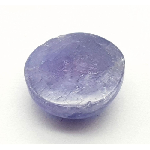 760 - A 4.02 Ct Natural Tanzanite Gemstone, Round Cabochon shape. Comes with the GLI certificate.

ref: VU... 