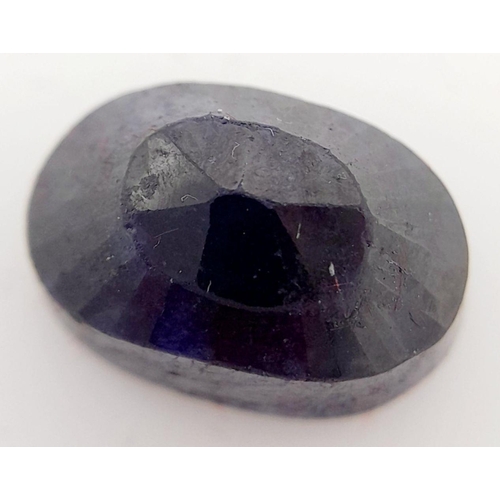 774 - A 4.15 Ct Natural Madagascar Blue Sapphire, Colour Enhanced, in the Faceted Oval Shape. Comes with t... 