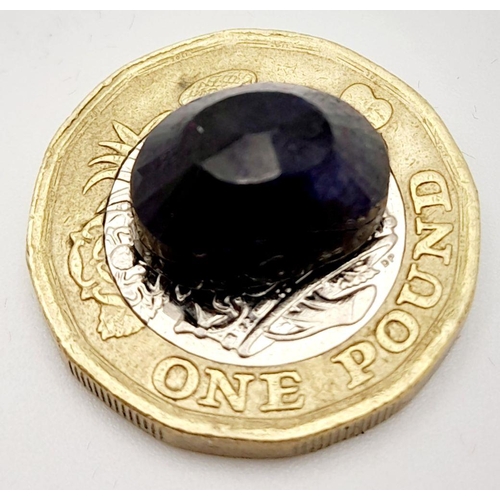 774 - A 4.15 Ct Natural Madagascar Blue Sapphire, Colour Enhanced, in the Faceted Oval Shape. Comes with t... 