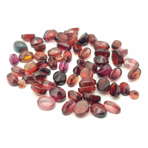 782 - 30 Ct Cabochon Calibrated Garnet Gemstones Lot , Oval Shapes. ref: VU40