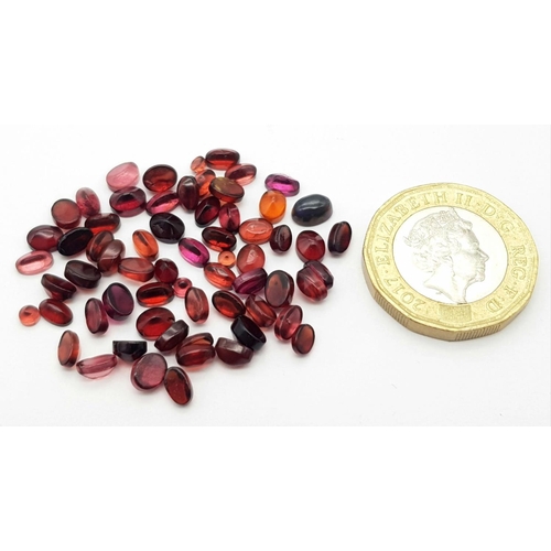 782 - 30 Ct Cabochon Calibrated Garnet Gemstones Lot , Oval Shapes. ref: VU40