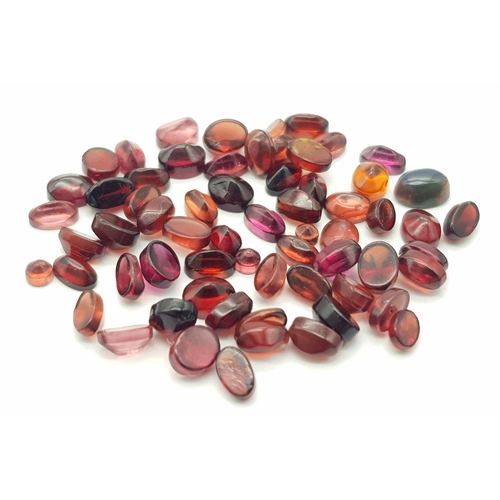 782 - 30 Ct Cabochon Calibrated Garnet Gemstones Lot , Oval Shapes. ref: VU40