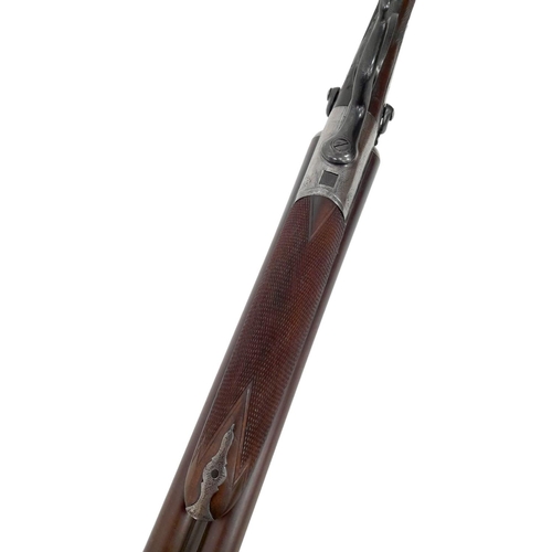 204 - A Deactivated 12 Bore Double Barrel Shotgun By World Famous English Gunmaker R. Adams of London. Dam... 