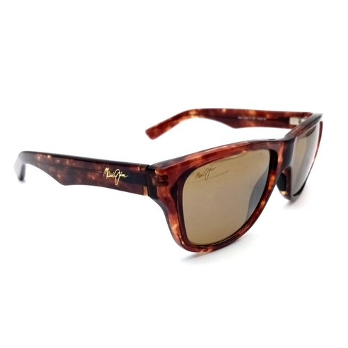 550 - A Pair of Designer Maui Jim Brown Makawao Sunglasses. Comes with case. From the Spring/Summer 2016 C... 