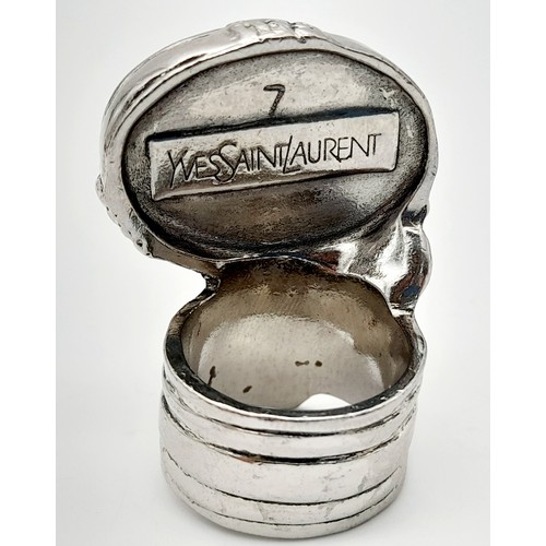 239 - A Designer Yves Saint Laurent Artistic Ring. Size N.