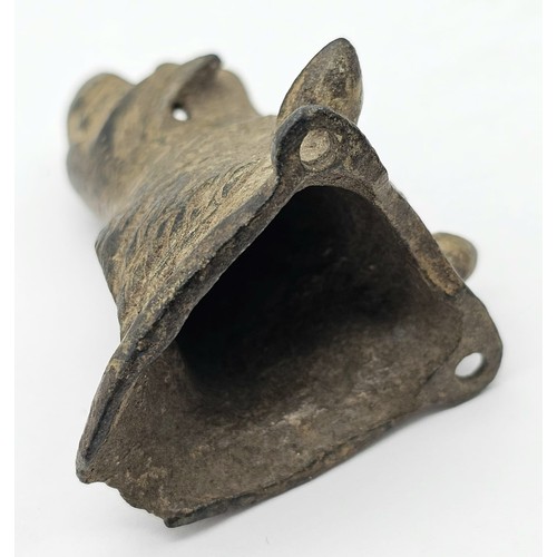 786 - An Ancient Roman Bronze Boars Head Artifact - Possibly a Drinking Spout or an Oil Lamp Spout. From t... 