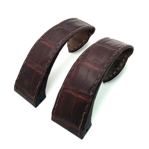 1402 - A Used Genuine Cartier Leather Strap. Markings of KD1lJM58.
As found.