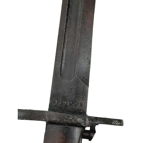 145 - WW1 American 1905 Pattern 16 inches Springfield Bayonet. Maker Marked: S.A for the Springfield Armou... 