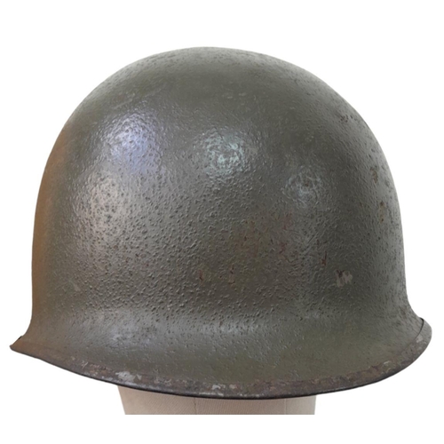 152 - WW2 US M1 Helmet Made by McCord no liner. The shell is batched marked 1266D which means it was made ... 