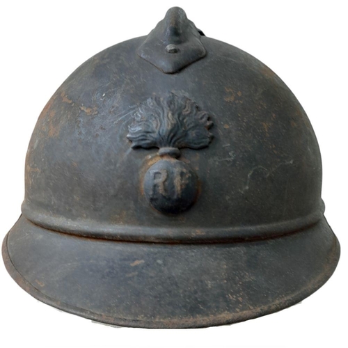 180 - WW1 French 1915 Model Infantry Casque De Adriane Helmet & Liner. Somme Barn Find. Nice un-messed abo... 