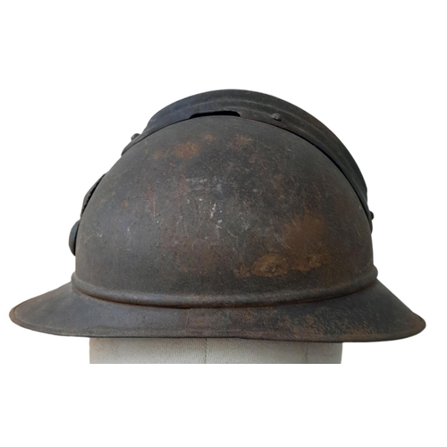 180 - WW1 French 1915 Model Infantry Casque De Adriane Helmet & Liner. Somme Barn Find. Nice un-messed abo... 